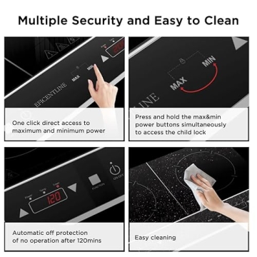 ELECTAKEY Double Induction Cooktop Fast Safe Portable