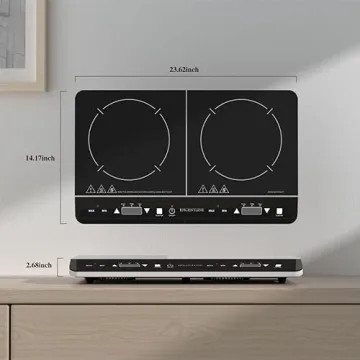 ELECTAKEY Double Induction Cooktop Fast Safe Portable