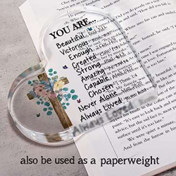 Christian Gifts for Women Religious Gifts Scripture Gifts for Women Friends Inspirational Gifts with Bible Verse Acrylic Christian Table Desk Sign Gifts