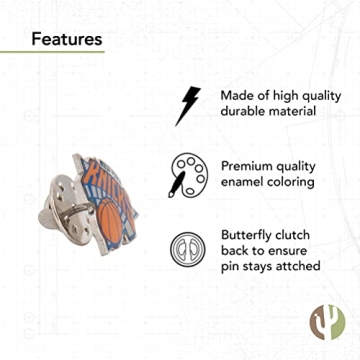 Desert Cactus Knicks Enamel Lapel Pin for NBA Fans