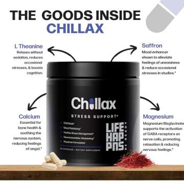 Life Happns Chillax Supplement for Natural Calm Support