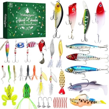 Fishing Advent Calendar 2024 - Lures Kit with Crankbaits & More