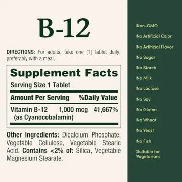 Nature's Bounty Vitamin B12 1000mcg Energy Metabolism Support