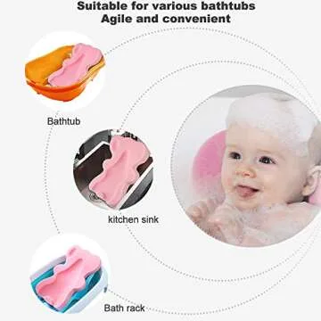 HALLO Soft Infant Bath Sponge - Safe & Comfortable Bathing