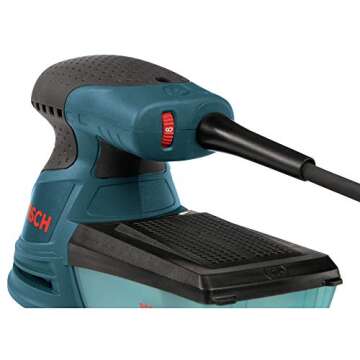 Bosch ROS20VSCRT 5 in. VS Palm Random Orbit Sander Kit (Renewed)