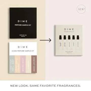 DIME Beauty Perfume Sampler 5 Hypoallergenic Travel-Friendly Scents