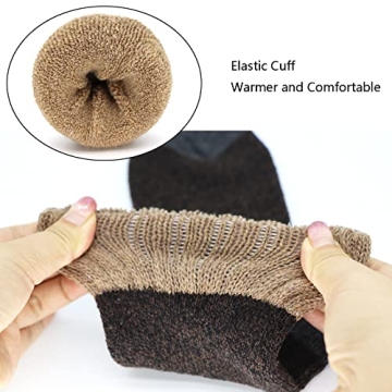 YZKKE 3Pack Men's Thick Wool Warm Winter Socks