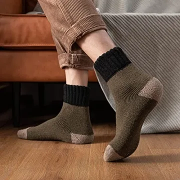 YZKKE 3Pack Men's Thick Wool Warm Winter Socks