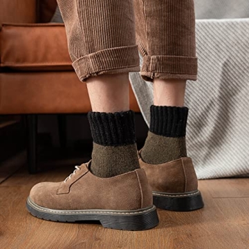 YZKKE 3Pack Men's Thick Wool Warm Winter Socks
