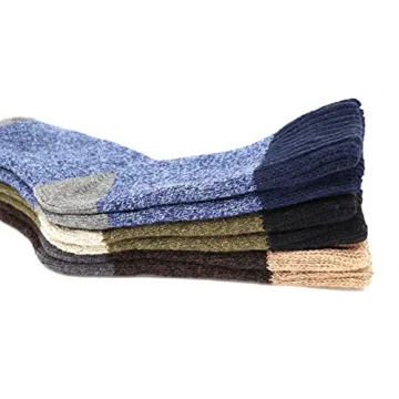 YZKKE 3Pack Men's Thick Wool Warm Winter Socks