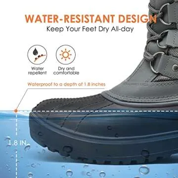 DREAM PAIRS Women's Winter Snow Boots - Stylish Comfort