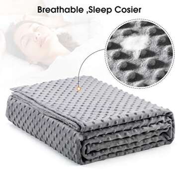 Acdyion Weighted Blanket Duvet Cover Queen Size 60x80