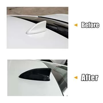 CKE for 11th Gen Civic Compatible with Honda Civic 2025 2024 2023 2022 Accessories Car Shark Fin Antenna Topper Roof Aerial Cover Trim -Glossy Black