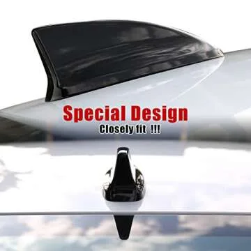 CKE for 11th Gen Civic Compatible with Honda Civic 2025 2024 2023 2022 Accessories Car Shark Fin Antenna Topper Roof Aerial Cover Trim -Glossy Black