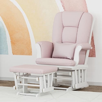 Storkcraft Tuscany Glider & Ottoman Set - Stylish Nursery Rocker