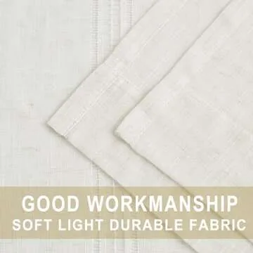 Kayne Studio Boho 2 Pages Sheer Pinch Pleated Curtains,Linen Blended 95 Inches Long Window Treatments,Light Filtering Pinch Pleat Drapes for Farmhouse Living Room 36" W x 95" L,18 Hooks,Beige