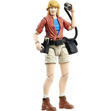 Jurassic World Amber Collection Dr. Ellie Sattler Action Figure - 6-Inch Collectible with Accessorie...