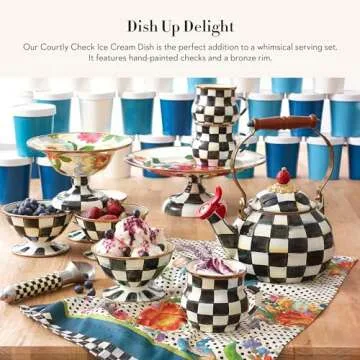 MACKENZIE-CHILDS Enamel Ice Cream Bowl for Celebrations