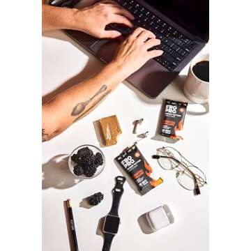 FROPRO Snack Bars - Plant Powered Peanut Butter Protein Bars. All-Natural, Gluten-Free, Dairy-Free, Egg-Free, & Non-GMO | Toasted Mallow, 12 Pack