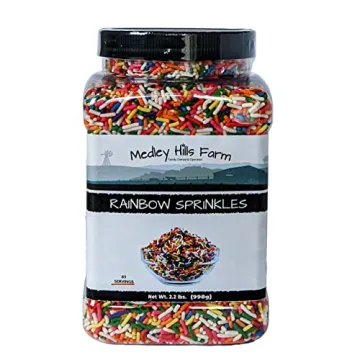 Rainbow Bulk Sprinkles in Reusable Container by Medley Hills Farm