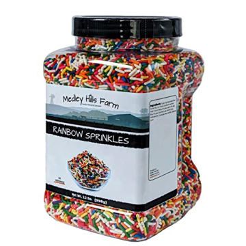 Rainbow Bulk Sprinkles in Reusable Container by Medley Hills Farm