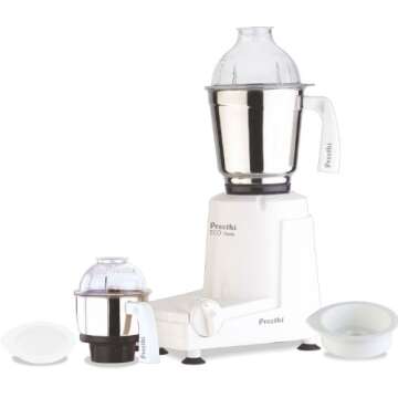 Preethi Eco Twin 2-Jar Mixer Grinder for Indian Cooking