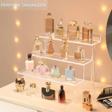 12-Inch Acrylic Display Stand for Perfume and Makeup
