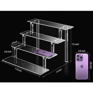 12-Inch Acrylic Display Stand for Perfume and Makeup