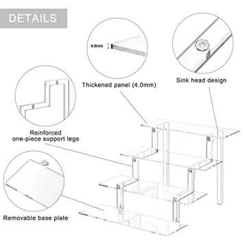 12-Inch Acrylic Display Stand for Perfume and Makeup