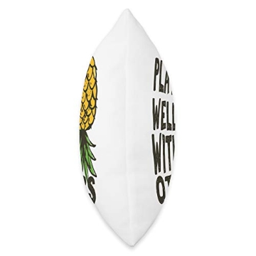 Swinger Couples Fun Upside Down Pineapple Throw Pillow