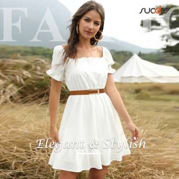 SUOSDEY Women Leather Belts with Gold Buckle for All Occasions