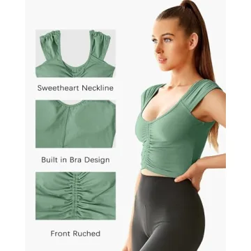 Women's Wireless Sports Tank - Stylish Athletic Crop Top