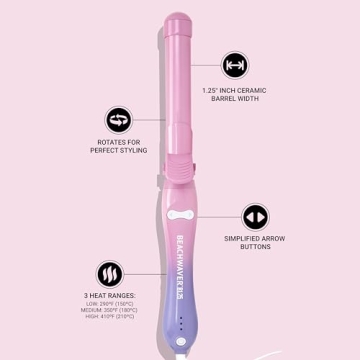 Automatic Beachwaver B1.25 Curling Iron for Effortless Curls