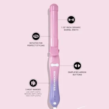 Automatic Beachwaver B1.25 Curling Iron for Effortless Curls