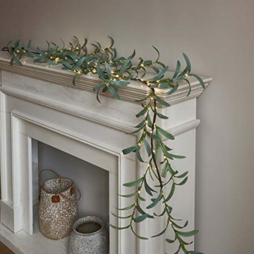 Elegant LITBLOOM 6FT Olive Garland with Timer
