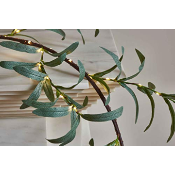 Elegant LITBLOOM 6FT Olive Garland with Timer