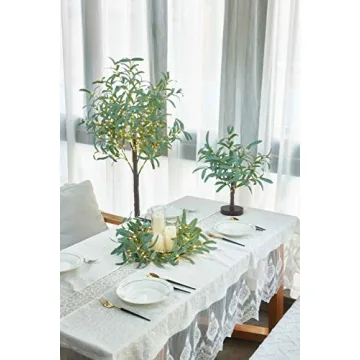 Elegant LITBLOOM 6FT Olive Garland with Timer