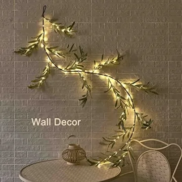Elegant LITBLOOM 6FT Olive Garland with Timer