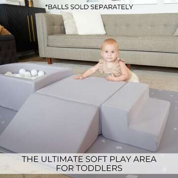 ZICOTO Ultimate Soft Play Gym Set for Toddlers - Fun & Safety Combined!