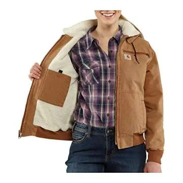 Carhartt Brown Wildwood Jacket for Women - Stylish Comfort