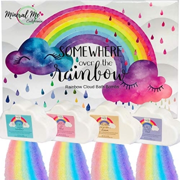 Enchanting Rainbow Cloud Bath Bombs for All Ages