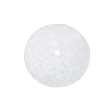 Sattiyrch Faux Fur Christmas Tree Skirt,White Xmas Decorations for 5ft Christmas Tree (White, 30in)