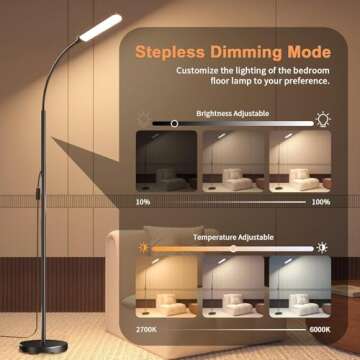 Xinp 18W LED Adjustable Floor Lamp for Any Space  