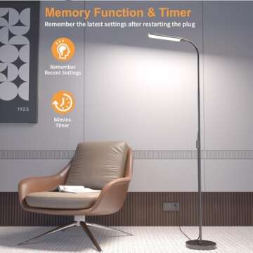 Xinp 18W LED Adjustable Floor Lamp for Any Space  