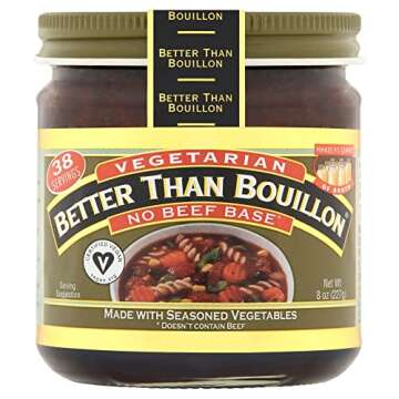 Better Than Bouillon Vegetarian No Beef Base, Made with Seasoned Vegetables, Certified Vegan, Makes ...