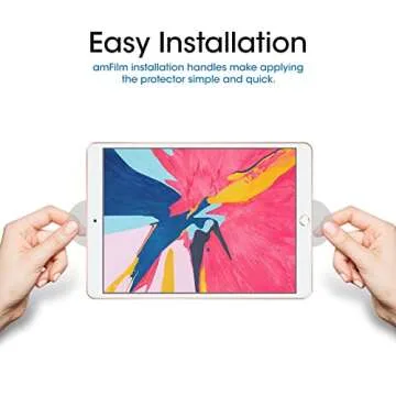 amFilm Tempered Glass Screen Protector for iPad Air 3 & Pro 10.5"