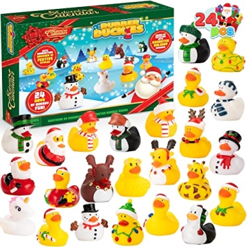 JOYIN Advent Calendar - 24 Rubber Ducks for Kids
