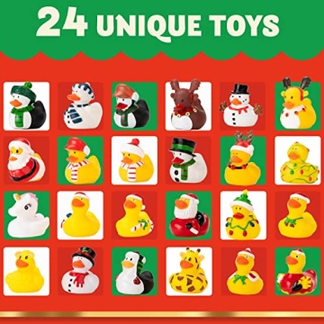 JOYIN Advent Calendar - 24 Rubber Ducks for Kids
