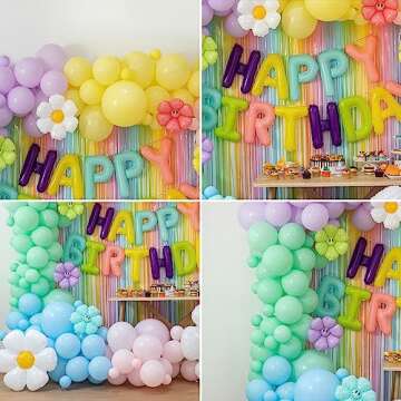 Daisy Birthday Balloons Garland Kit for Unforgettable Parties