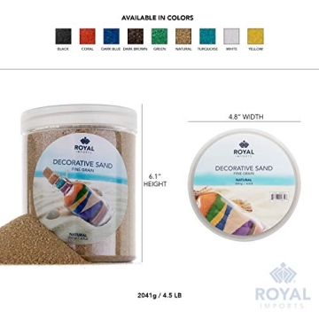 Royal Imports Beach Sand - Versatile Black Decorative Sand